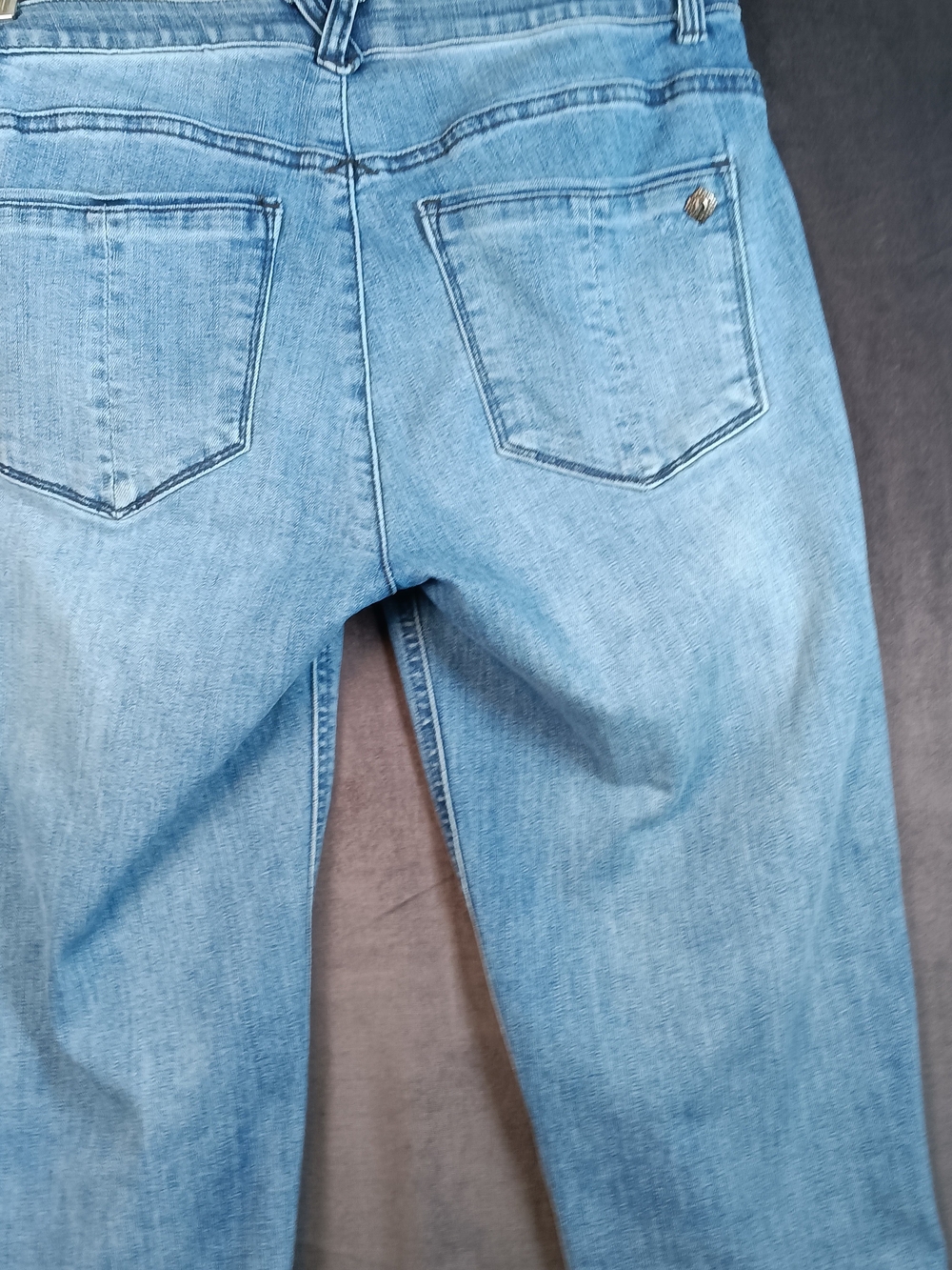 Democracy Light Blue Flare Jeans - Straight Leg Denim Ab-Solution - Picture 5 of 7